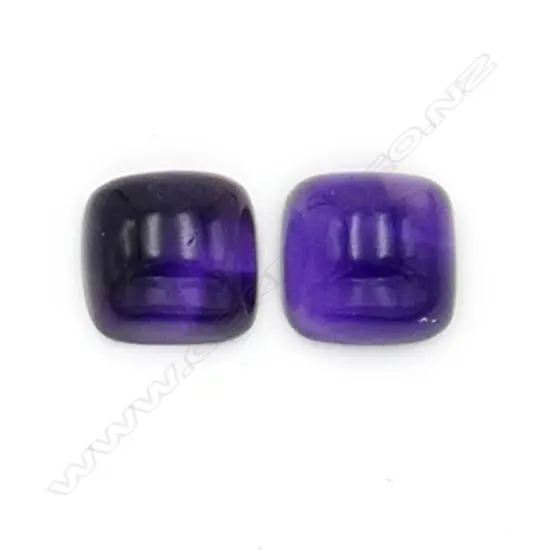 Amethyst – 14.72ct. - 2 stones cabochon