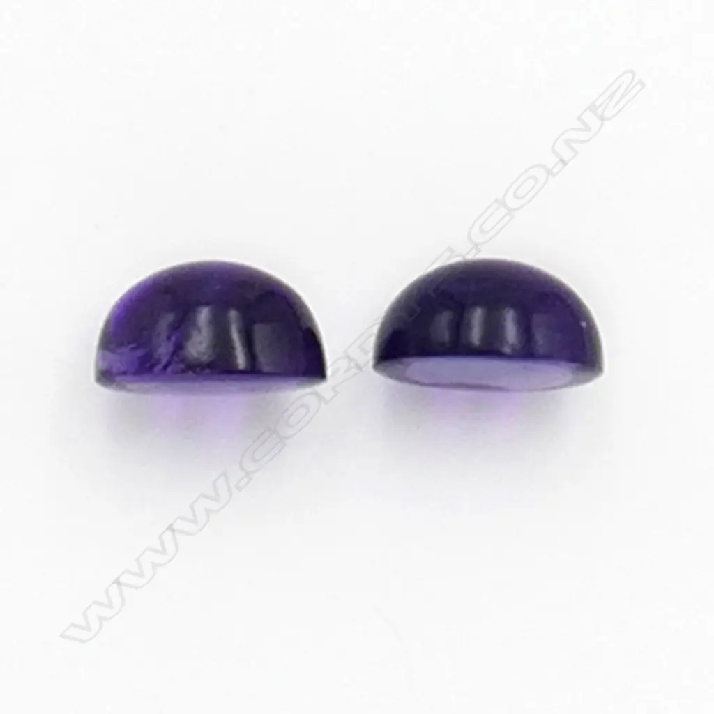 Amethyst – 6ct. - pair cabochon Image 1++