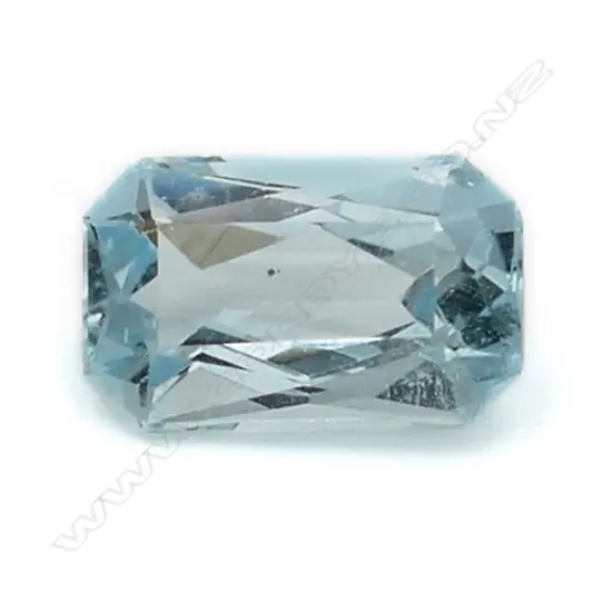 Aquamarine – 3.56ct. rectangular with corners cut