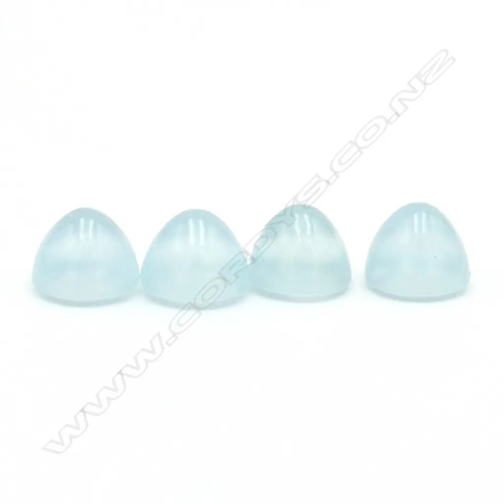 Aquamarine – 11ct. - 4 stones cabochons Image 1++