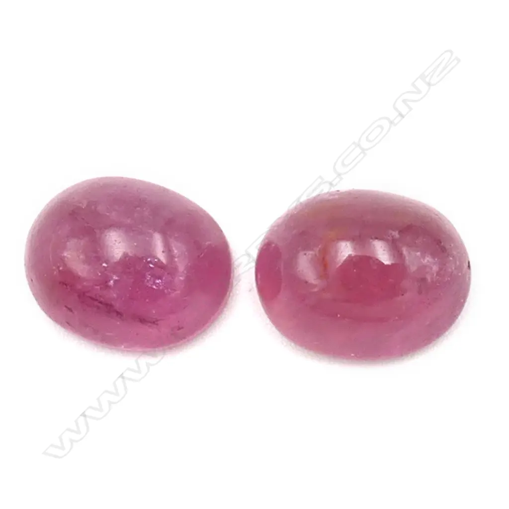 Tourmaline – 6.65ct. - pair cabochon Image 1++