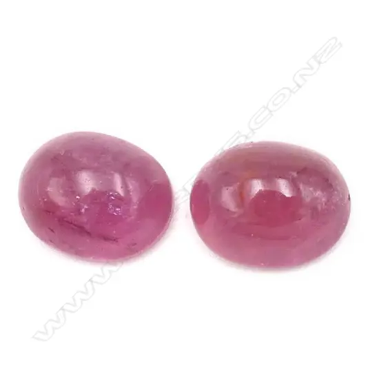 Tourmaline – 6.65ct. - pair cabochon