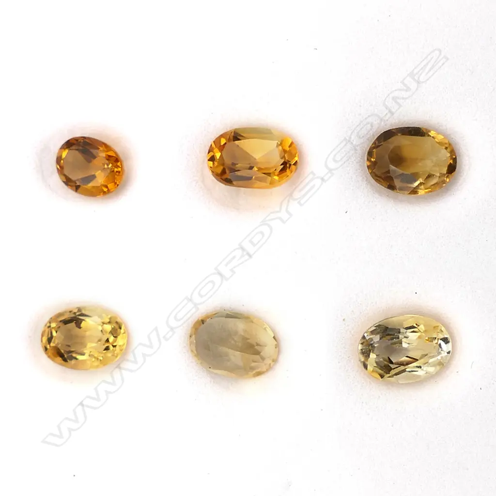 Citrine – 4.1ct. - 6 stones oval Image 1++