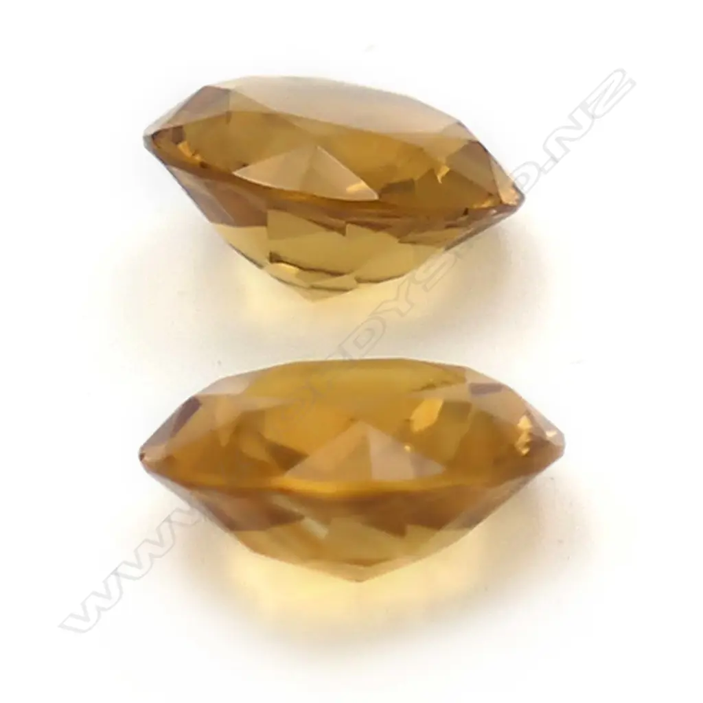 Citrine – 7.8ct. - pair round Image 1++