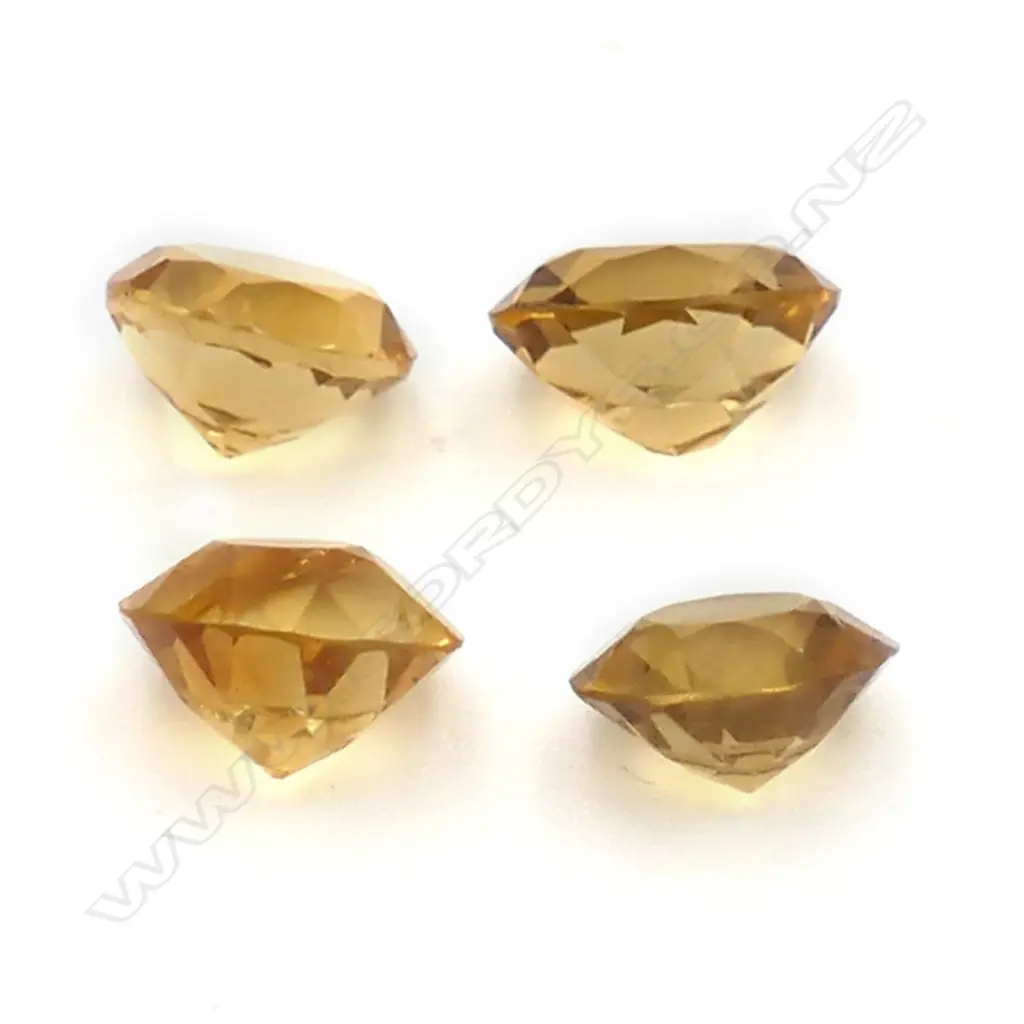 Citrine – 5ct. - 4 stones round Image 1++