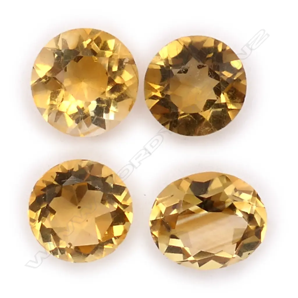 Citrine – 5ct. - 4 stones round Image 1++