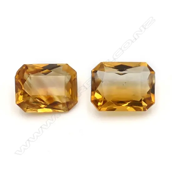 Citrine – 3.82ct. - 2 stones octagon
