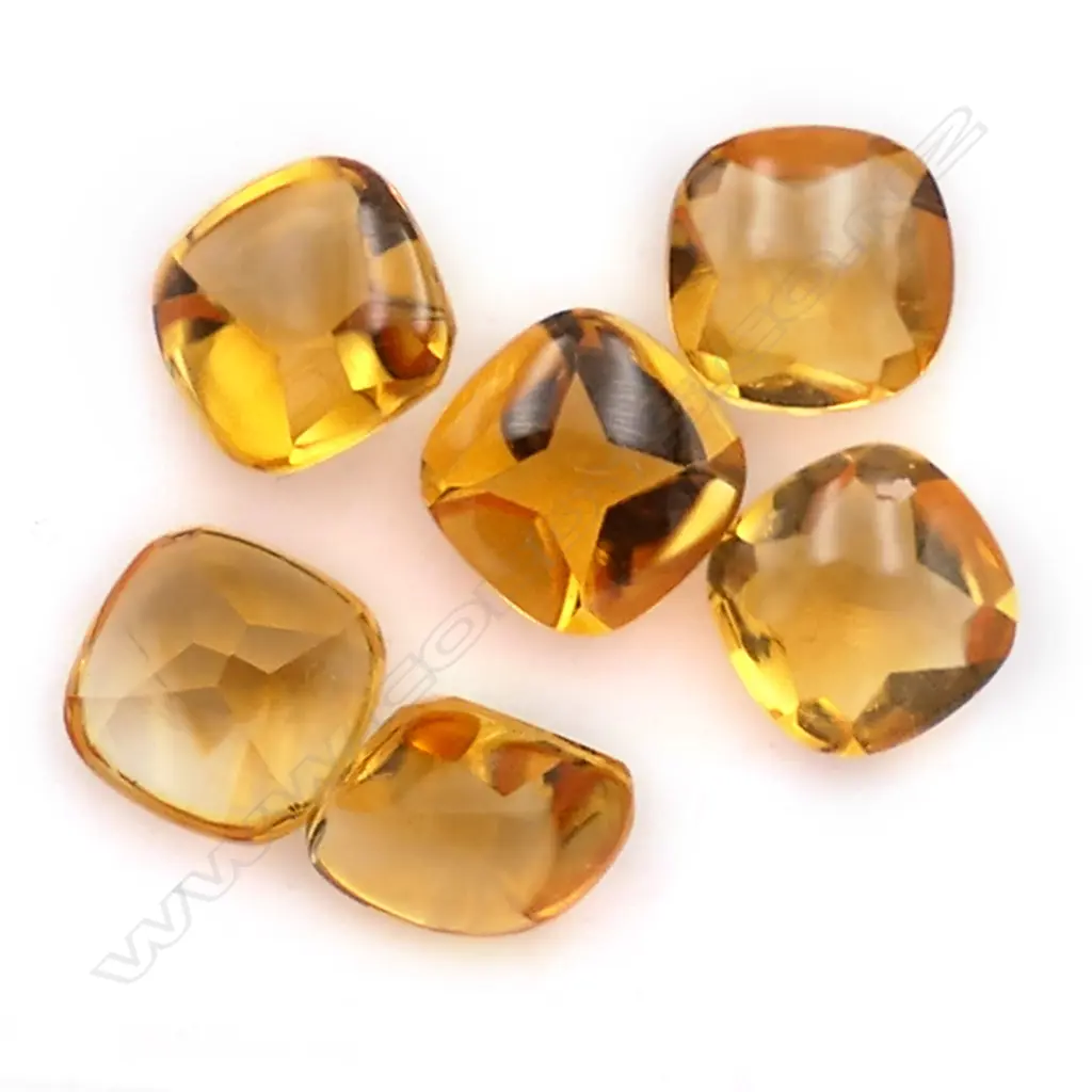 Citrine – 5ct. - 6 stones square with round corners Image 1++
