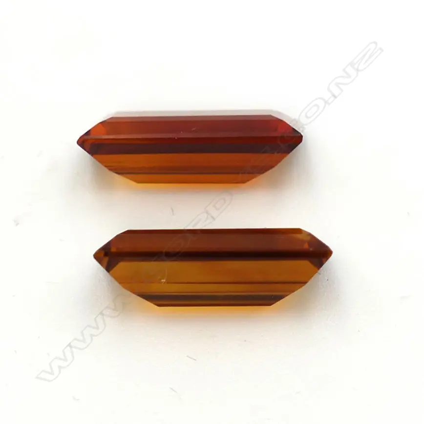 Citrine – 4.2ct, pair rectangular Image 1++