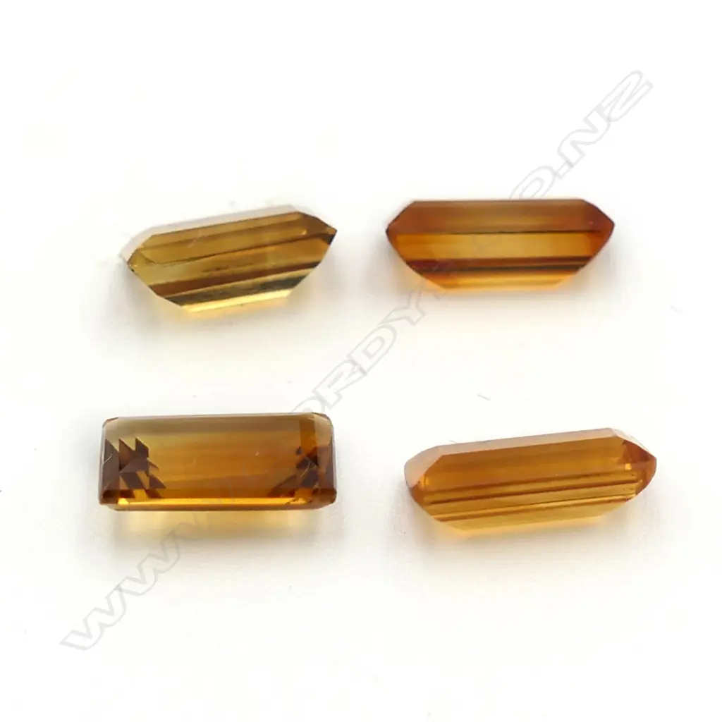 Citrine – 3.7ct. - 4 stones rectangular Image 1++