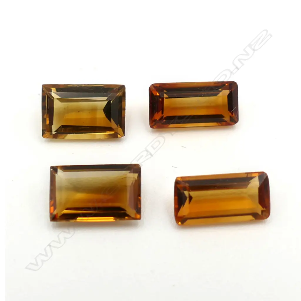 Citrine – 3.7ct. - 4 stones rectangular Image 1++