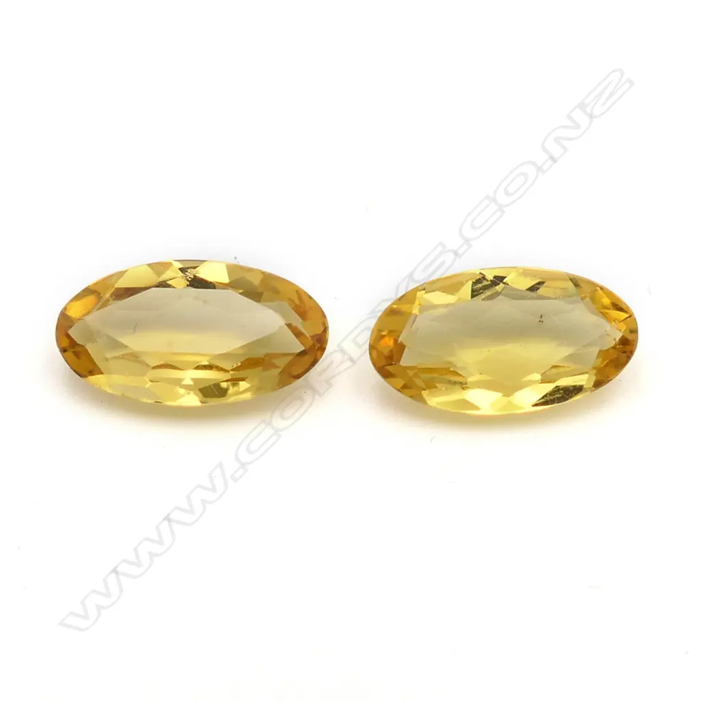 Citrine – 2.82ct.  - pair oval Image 1++