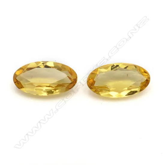 Citrine – 2.82ct.  - pair oval