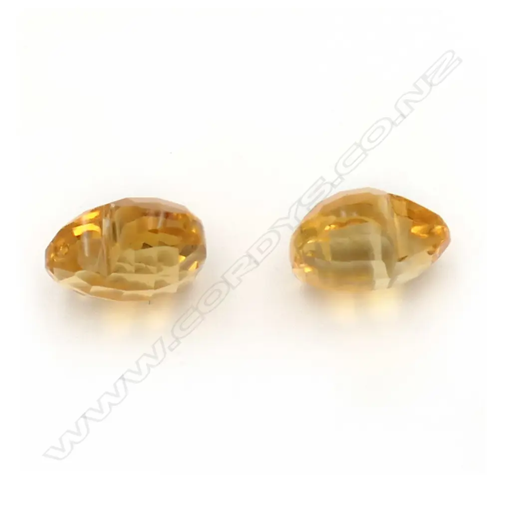 Citrine – 11.24ct – pair heart shaped Image 1++