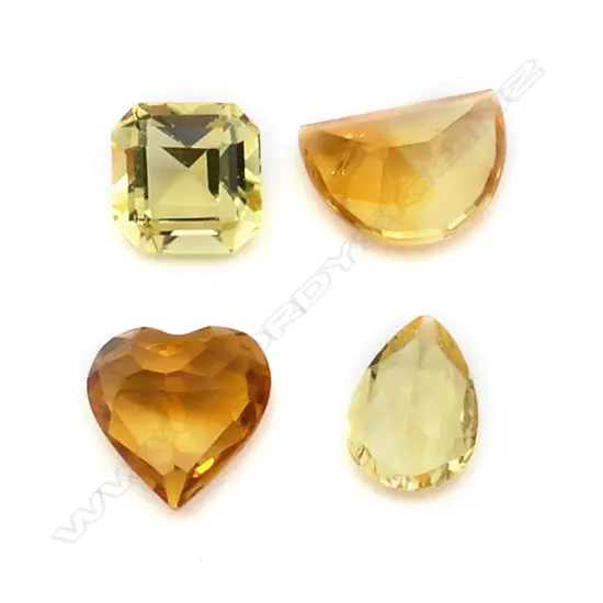 Citrine – 3.6ct. - 4 stones sample stones