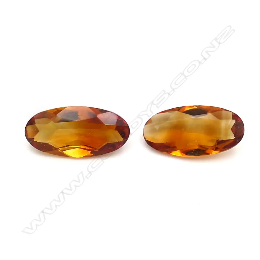 Citrine – 7.25ct. - 2 stones oval Image 1++
