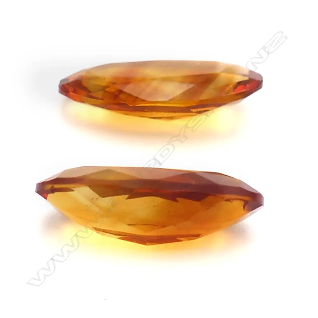 Citrine – 7.25ct. - 2 stones oval Image 1++