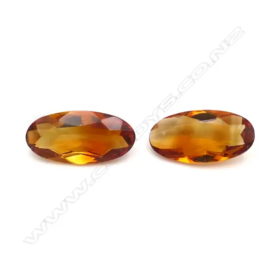 Citrine – 7.25ct. - 2 stones oval