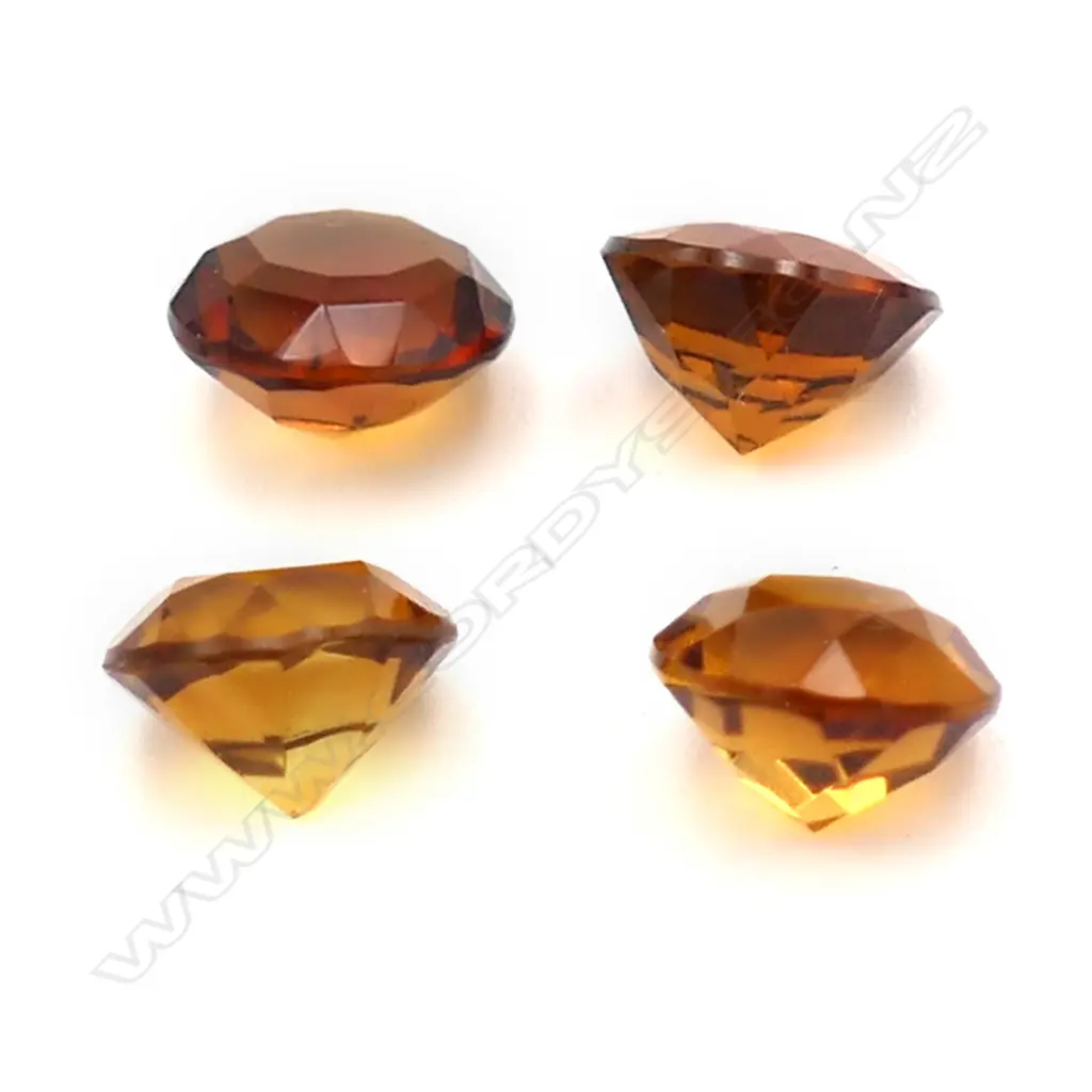 Citrine – 5ct. - 4 stones round Image 1++