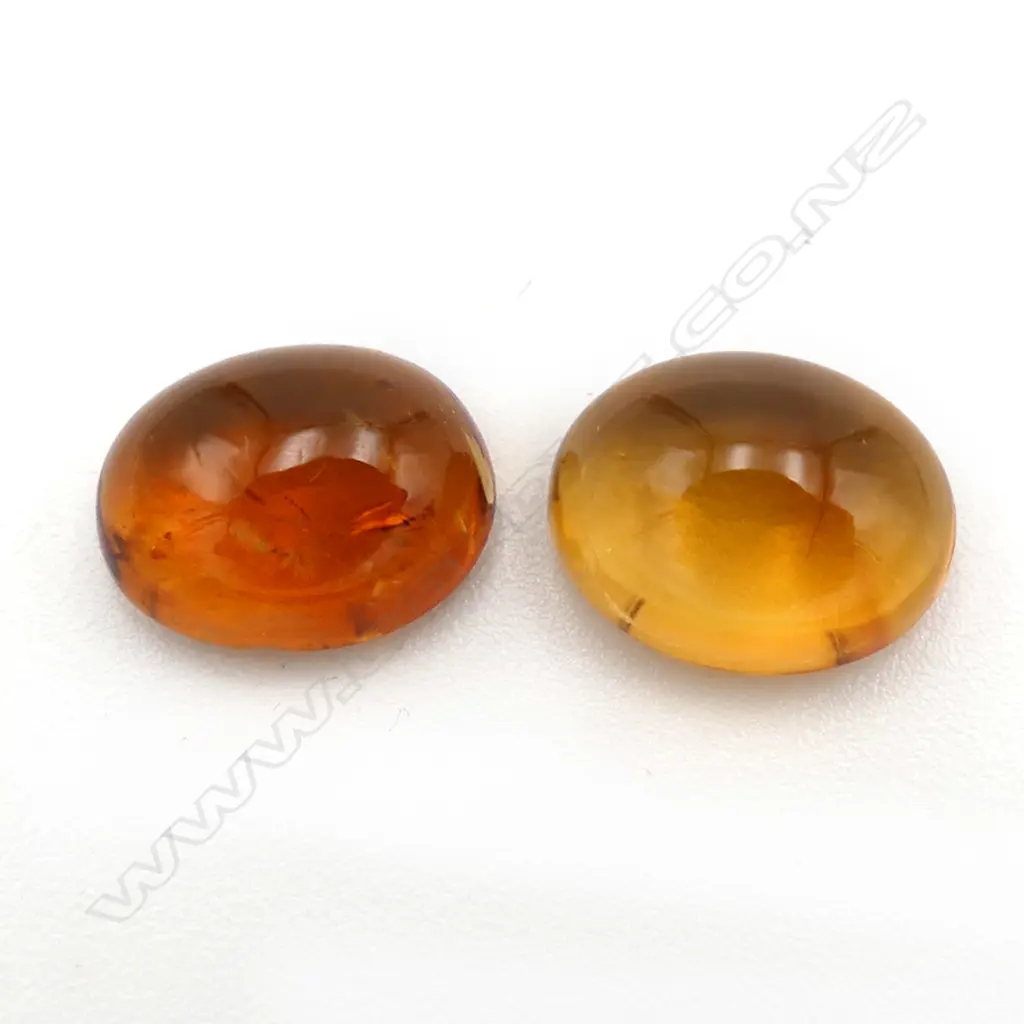 Citrine – 3.73ct. - stones oval cabochon Image 1++