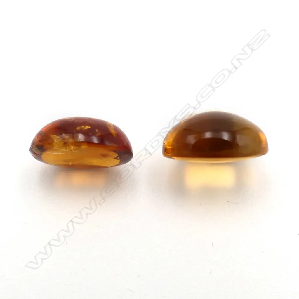 Citrine – 3.73ct. - stones oval cabochon Image 1++