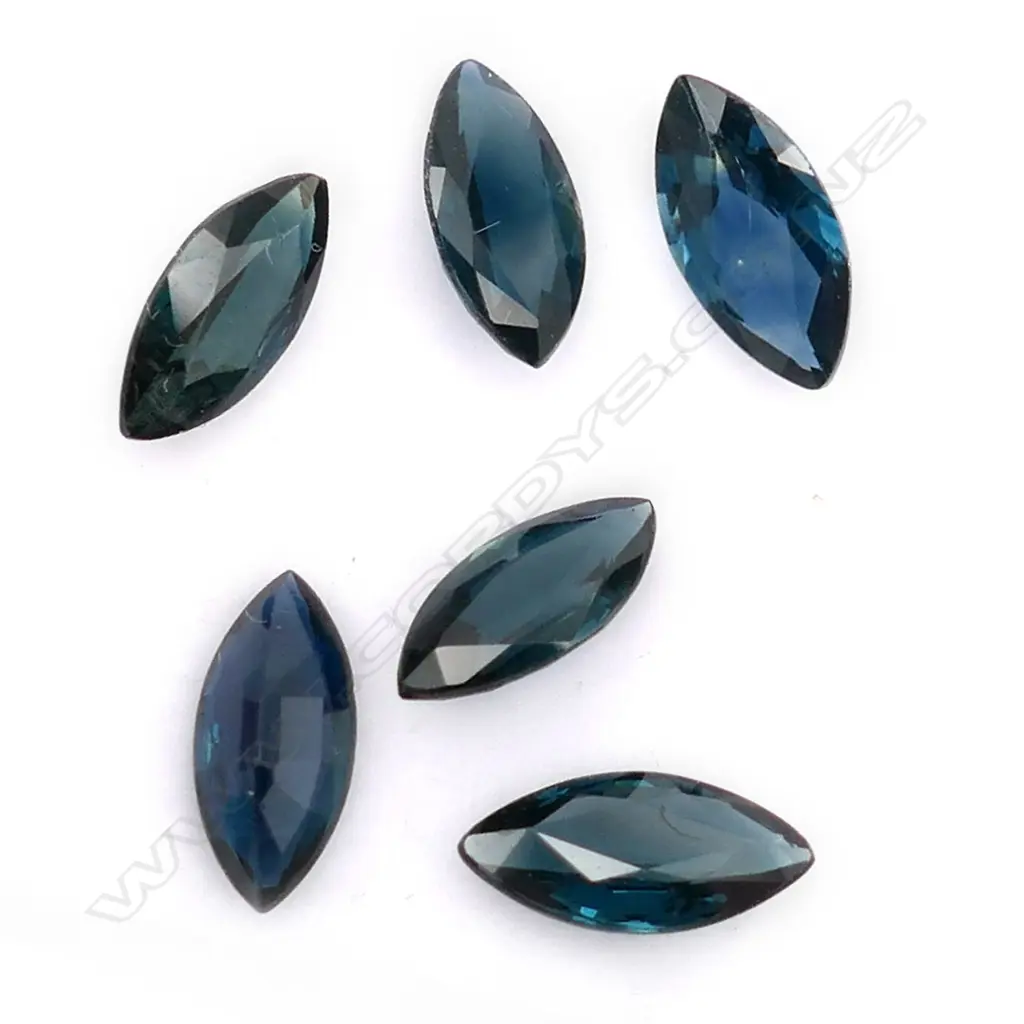 Sapphire – 3.42ct. - 6 stones maquise/navette Image 1++