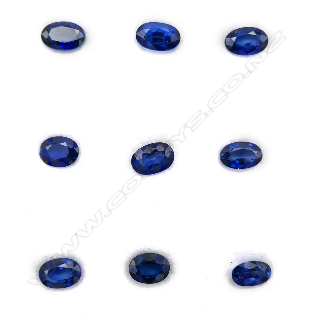 Sapphire – 3ct. - 9 stones oval Image 1++
