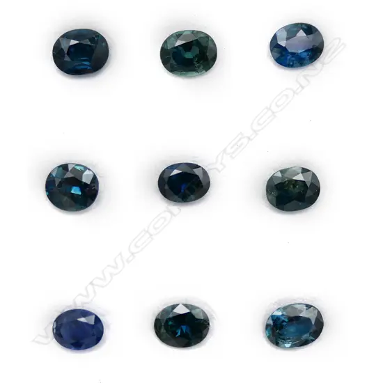 Sapphire – 5ct. - 9 stones oval