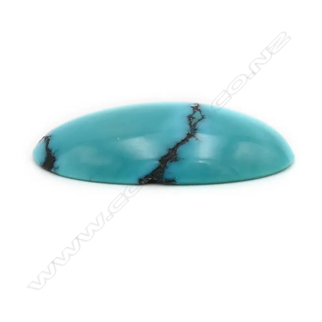 Turquoise – oval 19mm x 12mm Image 1++