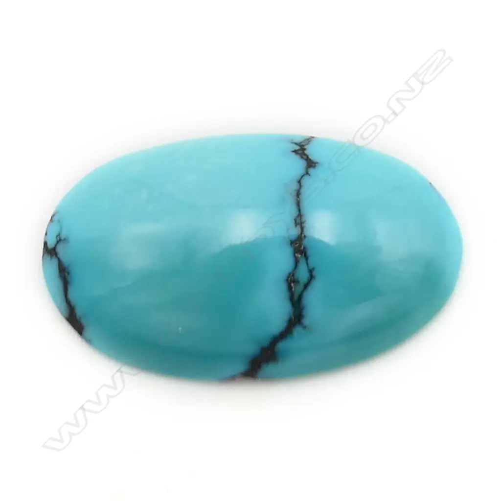 Turquoise – oval 19mm x 12mm Image 1++
