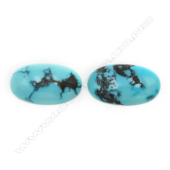 Turquoise – oval – 2 stones 19mm x 12mm