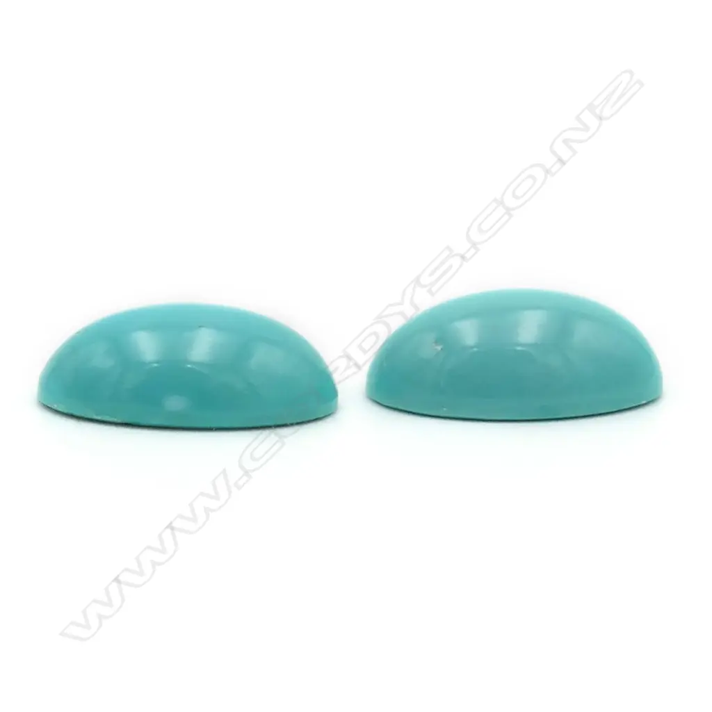 Turquoise – oval – 2 stones 13mm x 8mm Image 1++