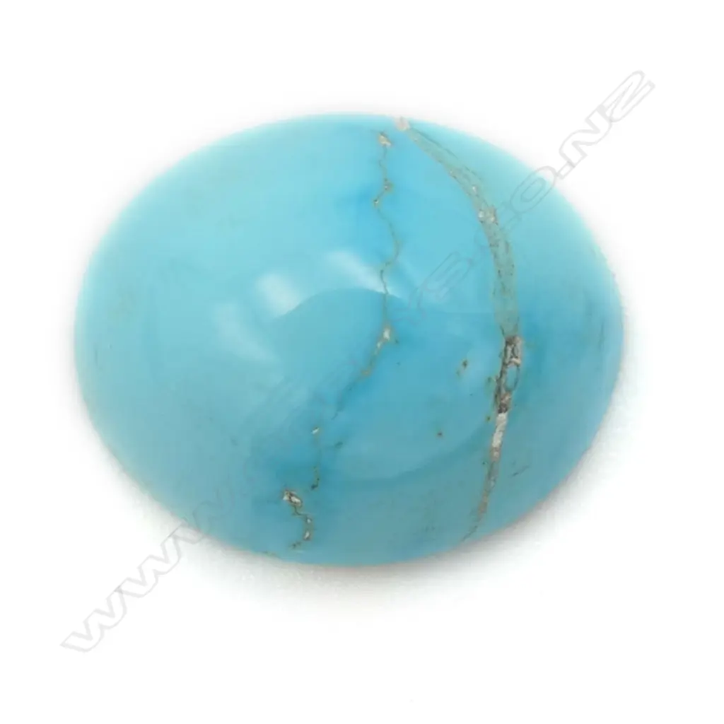 Turquoise – oval 15mm x 13mm Image 1++