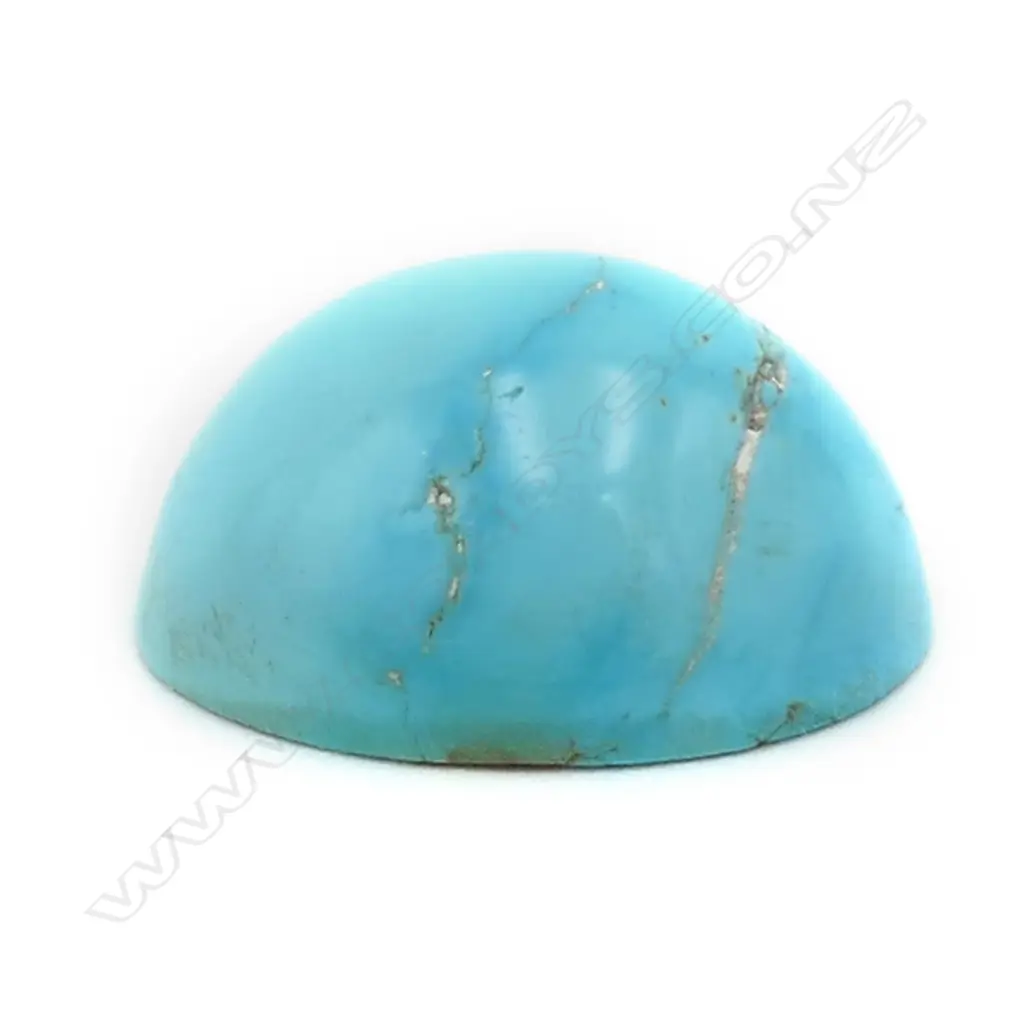 Turquoise – oval 15mm x 13mm Image 1++