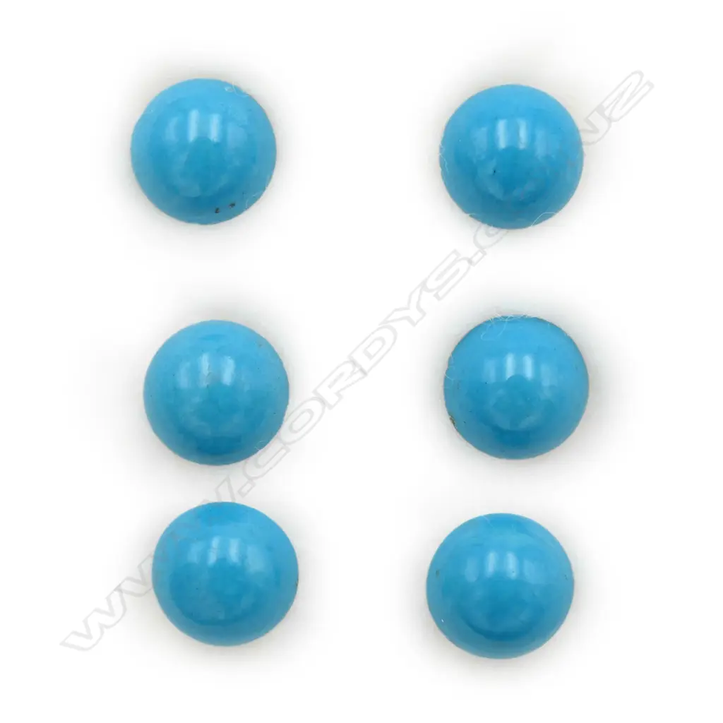 Turquoise – round – 6 stones diameter 8mm Image 1++