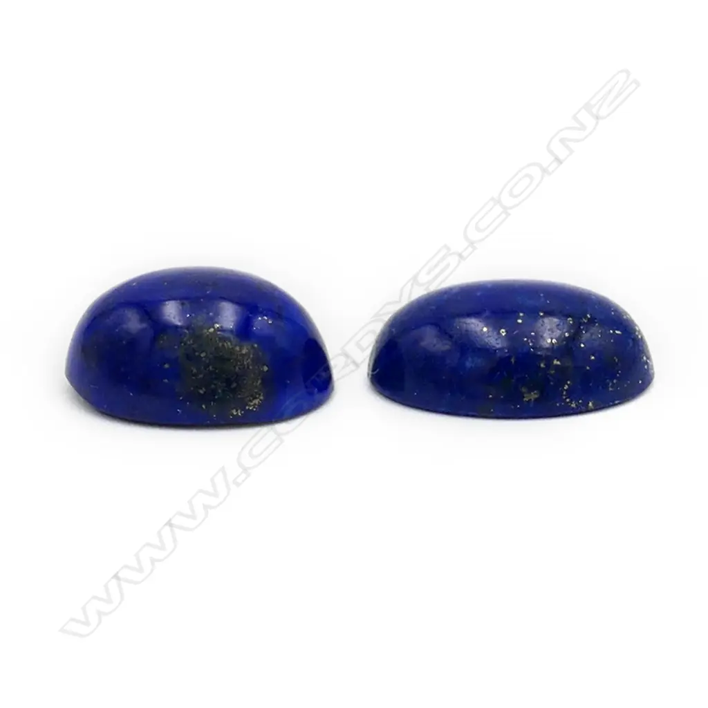 Lapis-Lazuli – 9.28ct. - pair oval cabochon Image 1++