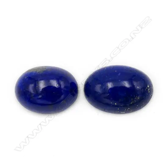 Lapis-Lazuli – 9.28ct. - pair oval cabochon