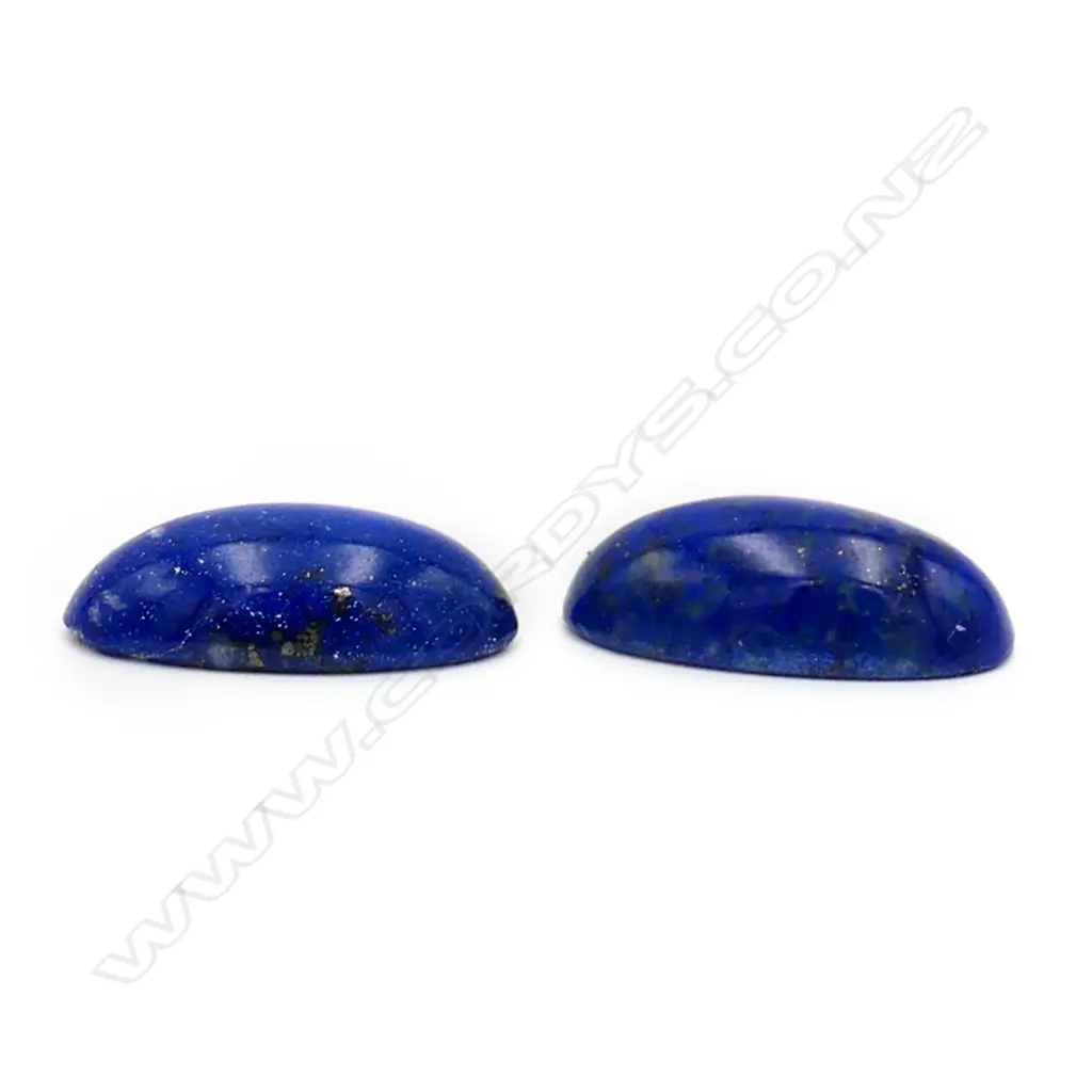 Lapis-Lazuli – 10ct. - pair oval cabochon Image 1++
