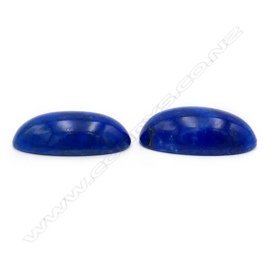 Lapis-Lazuli – 10.1ct. - pair oval cabochon Image 1++