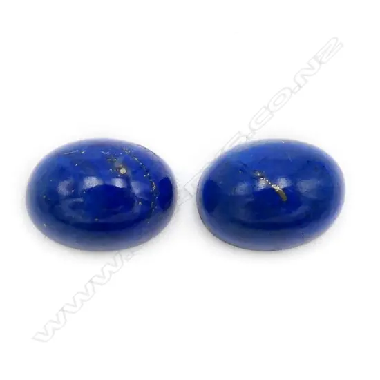 Lapis-Lazuli – 10.5ct. - pair oval cabochon