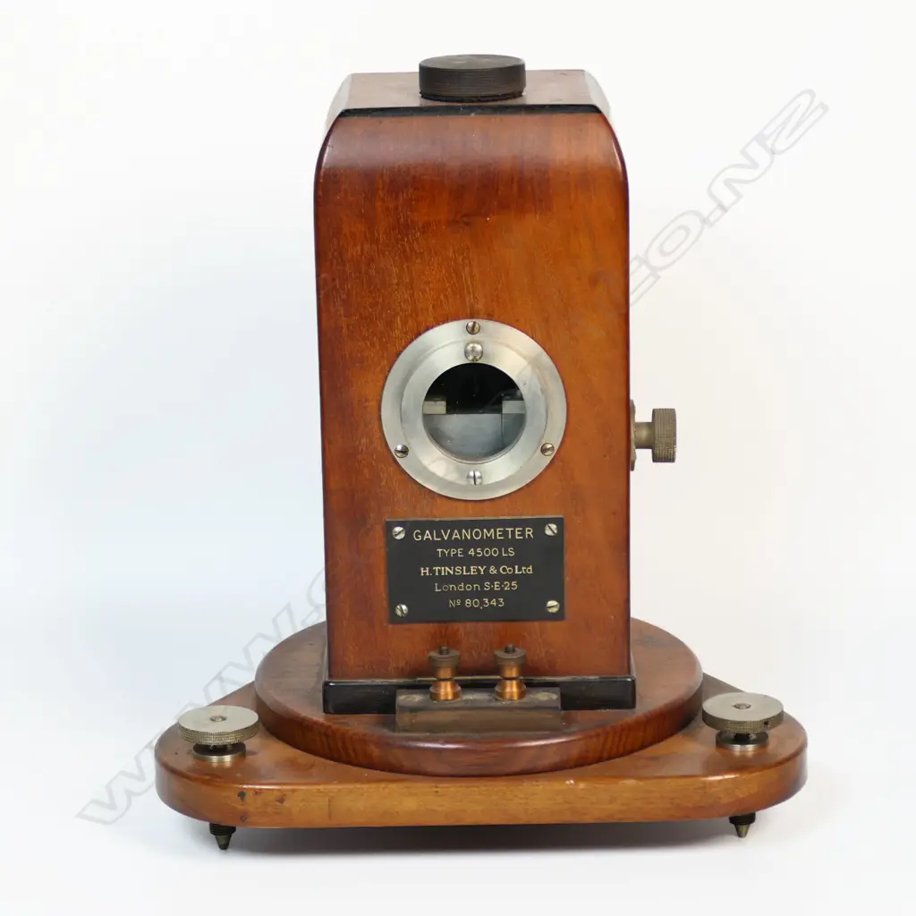 Old Galvanometer (for measuring electrical current)  H275-type 4500 LS by H. Tinsley & Co Ltd. H.280mm Image 1++
