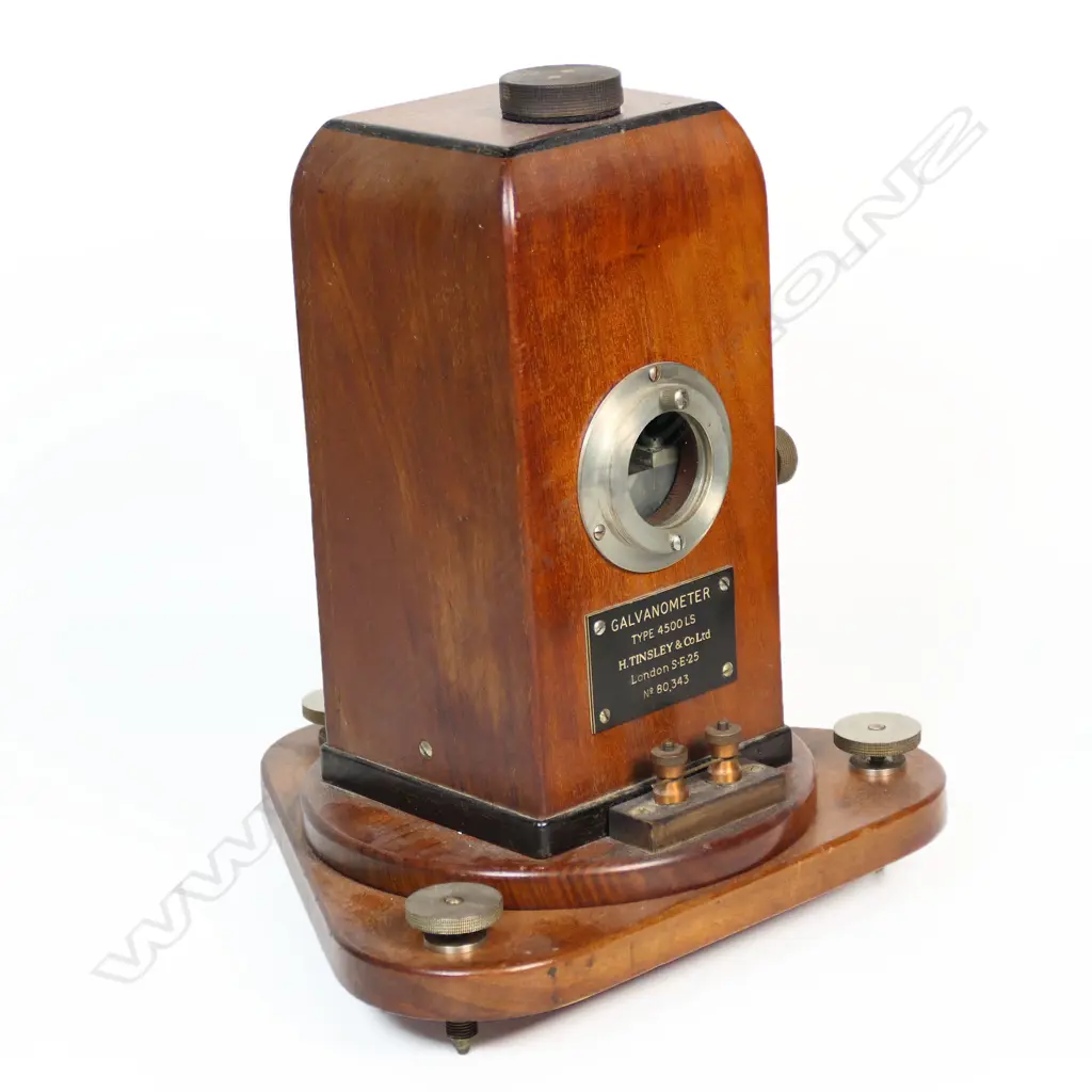 Old Galvanometer (for measuring electrical current)  H275-type 4500 LS by H. Tinsley & Co Ltd. H.280mm Image 1++