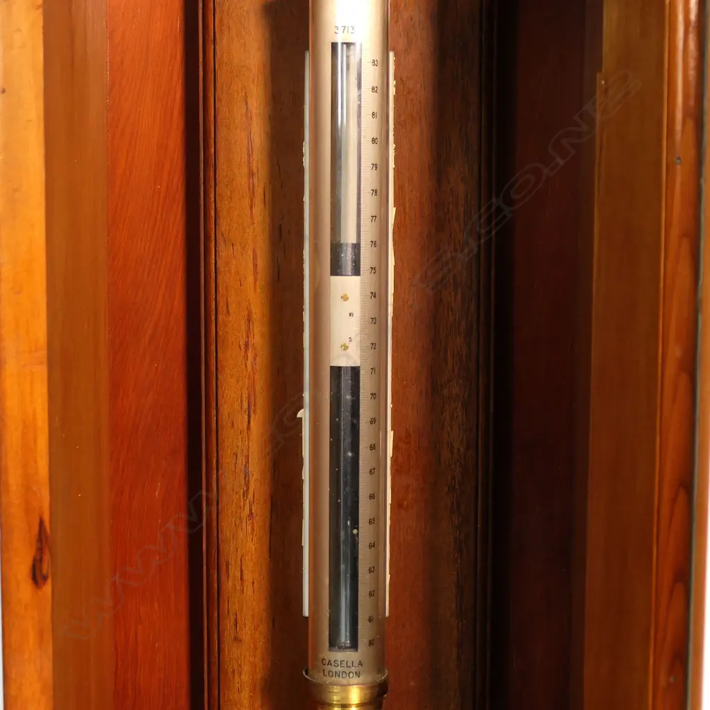 A quality 1920's scientific stick barometer made by Casella of London (Est.1858-), Image 1++