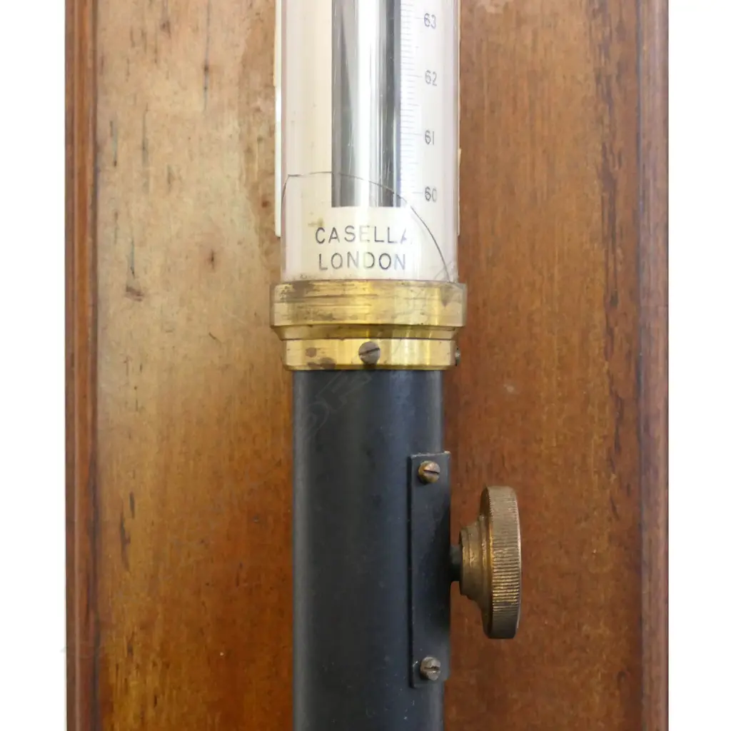 A quality 1920's scientific stick barometer made by Casella of London (Est.1858-), Image 1++