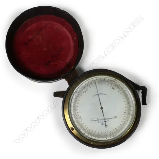 A Victorian Troughton & Simms 'Compensated' barometer,
