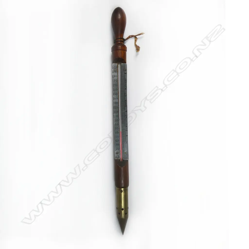 W. Darlington & Sons Ltd gardener’s hotbed thermometer. L.400mm Image 1++