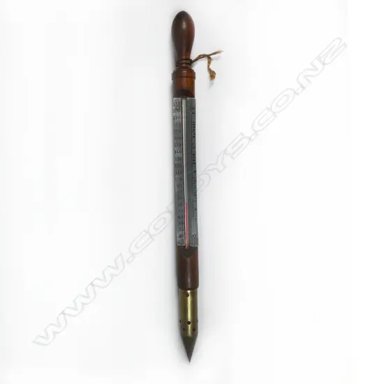 W. Darlington & Sons Ltd gardener’s hotbed thermometer. L.400mm