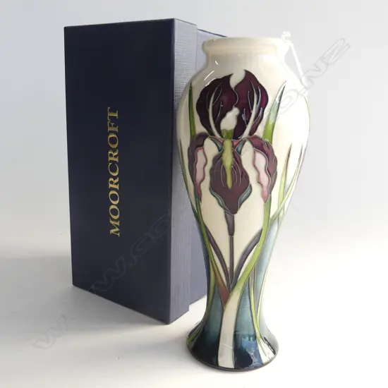 Moorcroft 'Anthea' vase designer Nicola Slaney (2008). Shape 75/8. H.215mm,