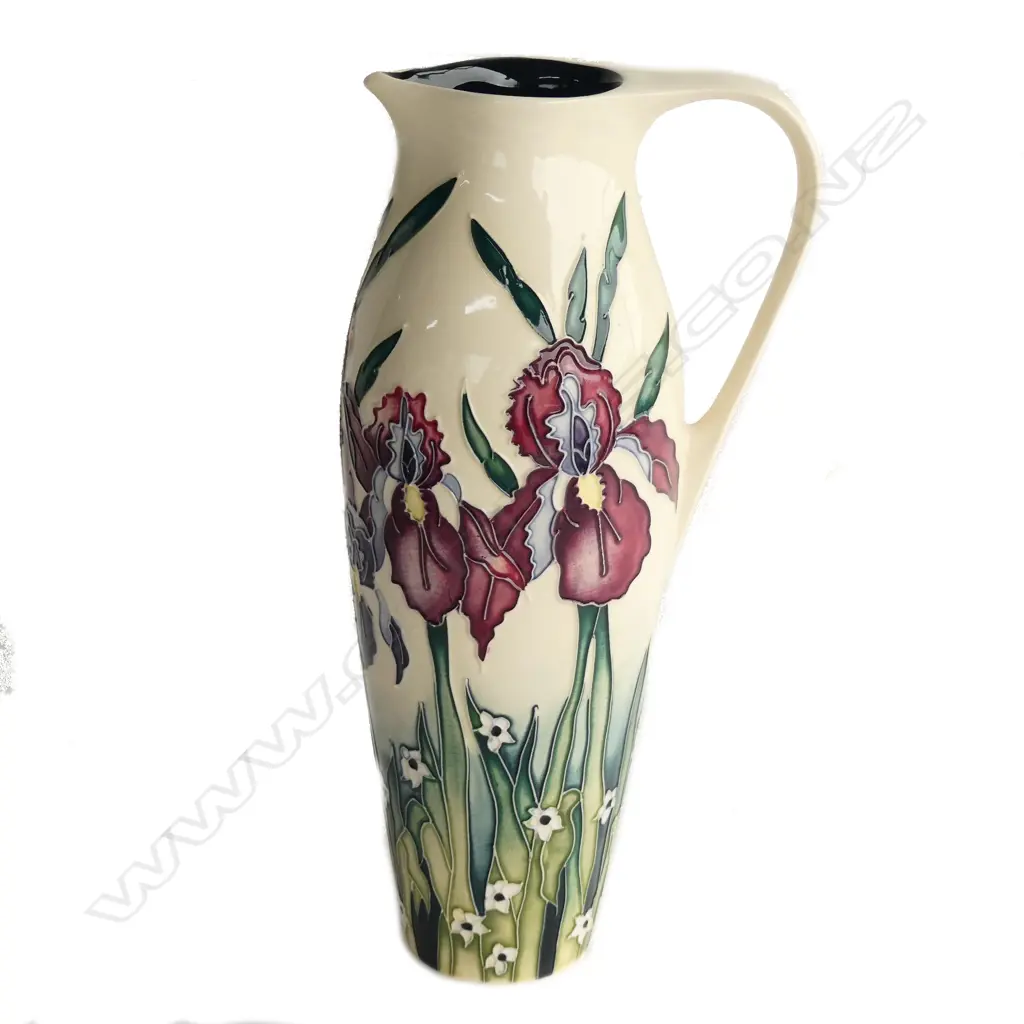 A boxed c.2004 Moorcroft Duet pattern jug designed by Nicola Slaney, shape /10. H.275mm Image 1++
