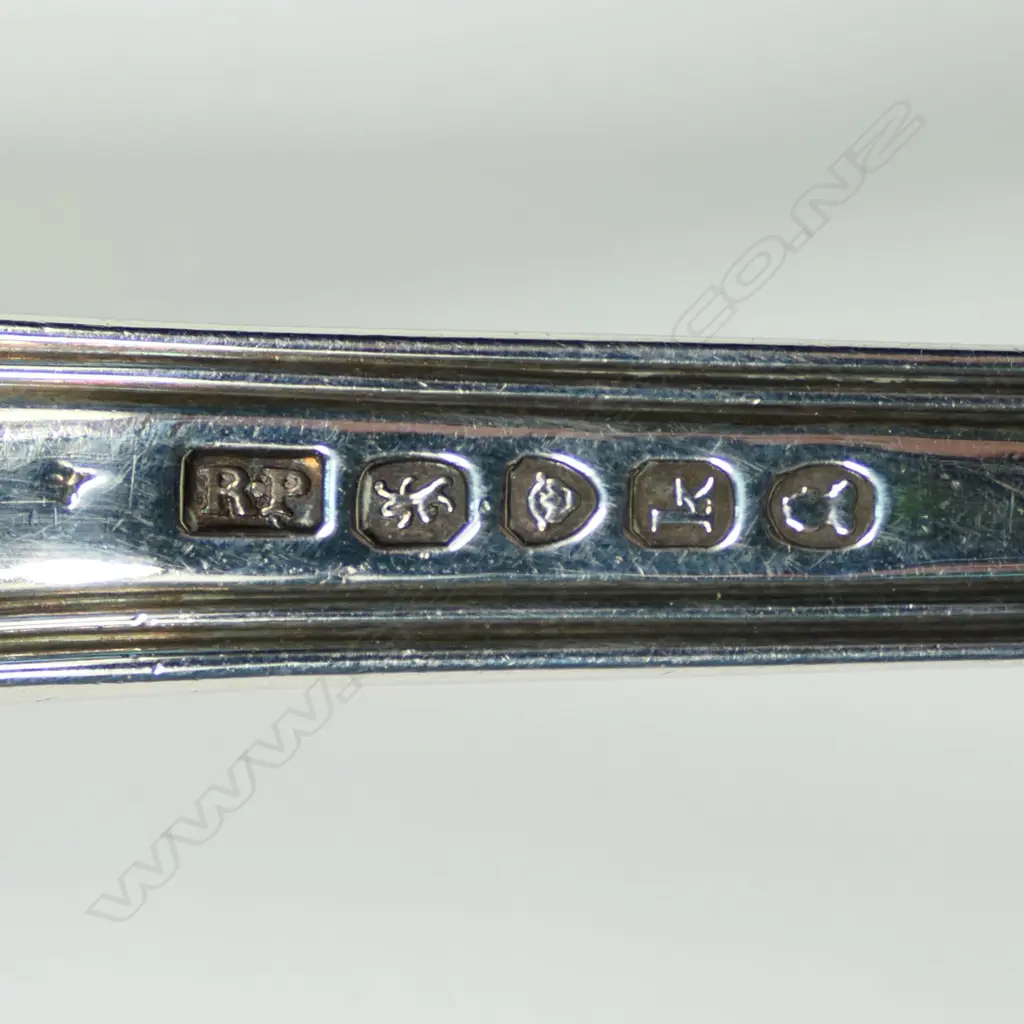 A George IV silver soup ladle, double struck Queens pattern. London 1825 by Richard Poulden. 380gm. Image 1++